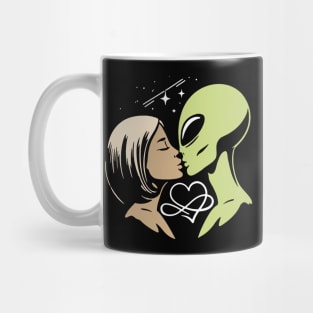 Alien Kissing Human Mug